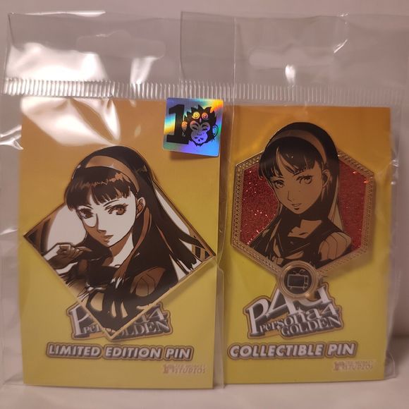 Persona 4 Yukiko Amagi Enamel Pins Bundle Official Atlus Collectible Brooches - Picture 1 of 3